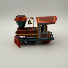 Vintage 1994 Hallmark Keepsake Tin Locomotive Steam Engine Train Ornament picture