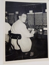 Vintage 1950s Telephone Switchboard Operators Photo Lot 8 Men Women picture