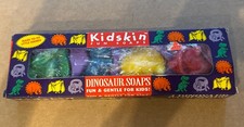 Kidskin Fun Soaps Dinosaur Soaps 4 Bath Soaps Vintage 1990s New In Box picture