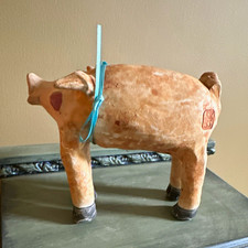 VERY RARE 1983 Chris Moses Raku Pottery Pig Whistle (works) Sculpture  picture