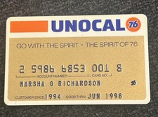 Vintage UNOCAL 76 Credit Card. 1994 Customer Expired Jun 1998 picture