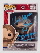 Hacksaw Jim Duggan Auto Funko Pop High Spots WWF WWE picture
