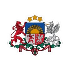 Coat of arms of Latvia - STICKER Vinyl Kiss-Cut Decal picture