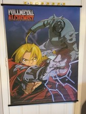 Vintage 2004 Fullmetal Alchemist Wall Scroll Edward Alphonse 42x31.5 Anime picture