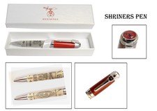 Shriners Red Enamel Masonic Pen – Fraternal Collectible Gift – $13.99 picture