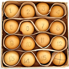 2475 gr FULL Set of 16 Rare Vintage Soviet Russian Billiard Balls USSR  58.8mm picture