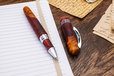 Conklin Spectra Fusion Limited Edition Rollerball Pen Burgundy Maple Wood Mint picture