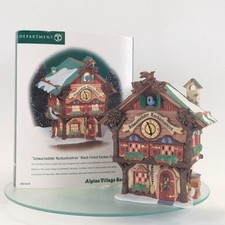 DEPT 56 Alpine Village BLACK FOREST CUCKOO CLOCKS SCHWARZWALDER KUCKUCKSUHREN picture