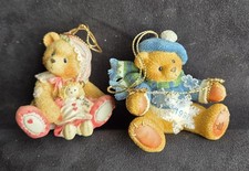 Set of 2 Vtg Cherished Teddies Ornaments #272175(1997) & 625434 picture
