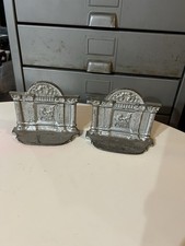 Vintage Betsy Ross American Flag Metal Library Bookends picture