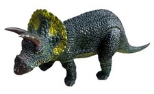 Vintage AAA Jumbo Triceratops Dinosaur Figure 14” Rubber Plastic Toy 1980s picture