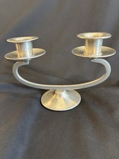 VTG Burley Pewter 830 Double Taper Candleholder picture
