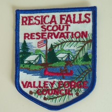 Resica Falls Scout Reservation - Valley Forge Council Patch - Vintage picture
