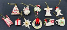 Lenox China Christmas Memories WINTER DELIGHTS  Mini Ornaments -11 Piece Set picture