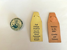 Vintage 1959 350th Champlain VT NY  Anniversary Festival Pinback Button Ribbon picture