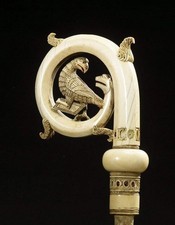 Wood CROZIER Polish Staff Crosier Bishop Quality Craftsmanship, 72