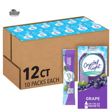 Crystal Light Grape Drink Mix with Caffeine Zero Sugar 120 Packets picture