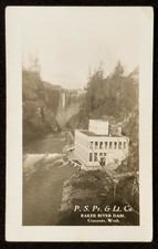 RPPC, P.S..Pr. & Lt. Co. Baker River Dam. Concrete Washington. 1930's. picture