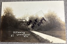 Lake Geneva WI J.C. Fleming Home Williams Bay Real Photo postcard Wisconsin RPPC picture