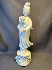 Vintage Chinese Blanc de Chine Porcelain Guanyin Figurine Statue 10 in. picture