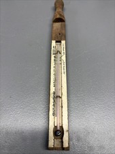 Vintage Warner Wooden Agricultural Incubator Thermometer Farm Poultry Brooder picture