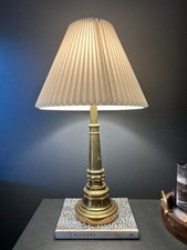 Pair of Vintage 1983 Northbrook by Stiffel Brass Column Lamps – Model 1322 picture