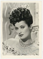 Merle Oberon Signed Double Weight Original Photo 1940 Autograph Portrait J14248 picture