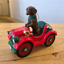 Dachshund Dog Figurine in Car Ornament Collectible Danbury Mint picture