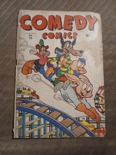 Comedy #30 1945 Timely Funny Animals Super Rabbit Roller Coaster cvr  Superhero picture