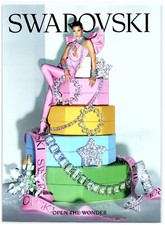 PRINT AD 2022 Swarovski Bella Hadid Crystals Jewelry for the Holiday Pastel Box picture