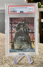 Batman 1996 SkyBox Batman Master Series Chromium Card #1 SSP PSA 10 GEM MINT picture