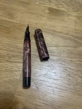 Vintage Waltham  Fountain Pen Du-O-Way Purple  Marble Design 14kt Gold Plate picture