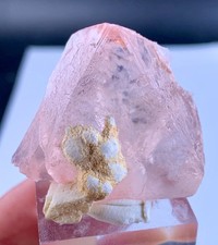 26 Gram Nice Triangle Shape Pink Fluorite Crystal Specimen From Nagar Pakistan. picture