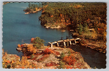 c1960s Chaudiere Dam French River Ontario Canada Postcard picture