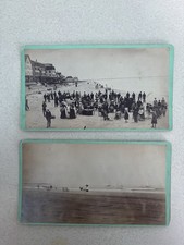 Two Cabinet Card Photos Of Old Orchard Beach, ME  By J.S. Mitchell, C. 1880s-90s picture