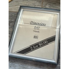 Intercraft Dimensions Silver New 8 x 10 Photo Frame Retro USA Vintage 90s Holder picture