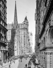 1912 Broadway NEW YORK and TRINITY CHURCH Photo  (189-k) picture