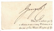 GEORGE IV.	Original signature as King picture
