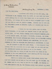 Antique 1903 Typed Letter Hollidaysburg PA SCARLET FEVER QUARANTINE picture