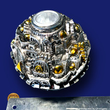 Cityscape sculpture - H. Karshi 925 Silver gilded Gold Jerusalem Centerpiece 4