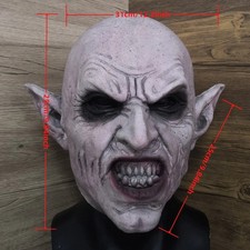Nosferatu Grey Vampire Latex Scary Halloween Mask Terror Ghost Devil Mask Dance  picture