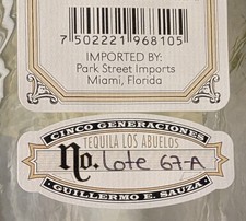 ULTRA RARE - LOT 67 FORTALEZA ANEJO 67 EMPTY UNRINSED 750ML BOTTLE picture