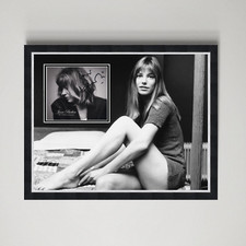Jane Birkin - British Singer & Actress Genuine Signed Autograph Framed Display picture