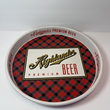 Vintage 1955 Highlander Premium Beer Tray Missoula Montana 13” Advertising picture