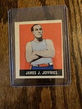 BOXER : JAMES J. JEFFERIES - KNOCK - OUT BUBBLE GUM card #9 : LEAF GUM 1948 picture