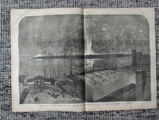 1859 Fourth of July NYC Fireworks Centerfold Napoleon at Magenta, Dickens Jul 16 picture