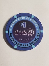 1.00 Chip the EL CORTEZ Casino New Version Las Vegas Nevada picture