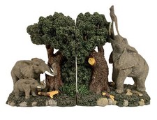 ELEPHANT HERD BOOKENDS ~ HERCO Professional Gift Large 7