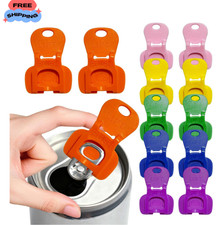 12Pcs Soda Can Opener and Drink Protector Set, Colorful Pop Can Opener Tool f... picture