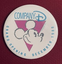 Disney Company D Grand Opening Button 1988 The Walt Disney Company Vintage picture